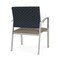 Lesro Newport Wide Guest Chair Metal Frame, Silver, RS Night Sky Back, MD Farro Seat NP1201 - alternate 3